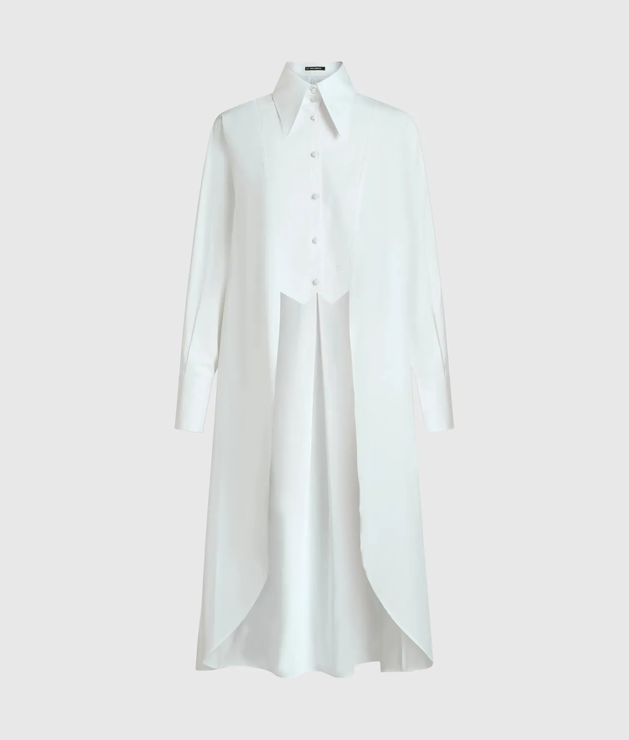 Karl Lagerfeld KL Studio Layered Langhemd Bio-Baumwolle