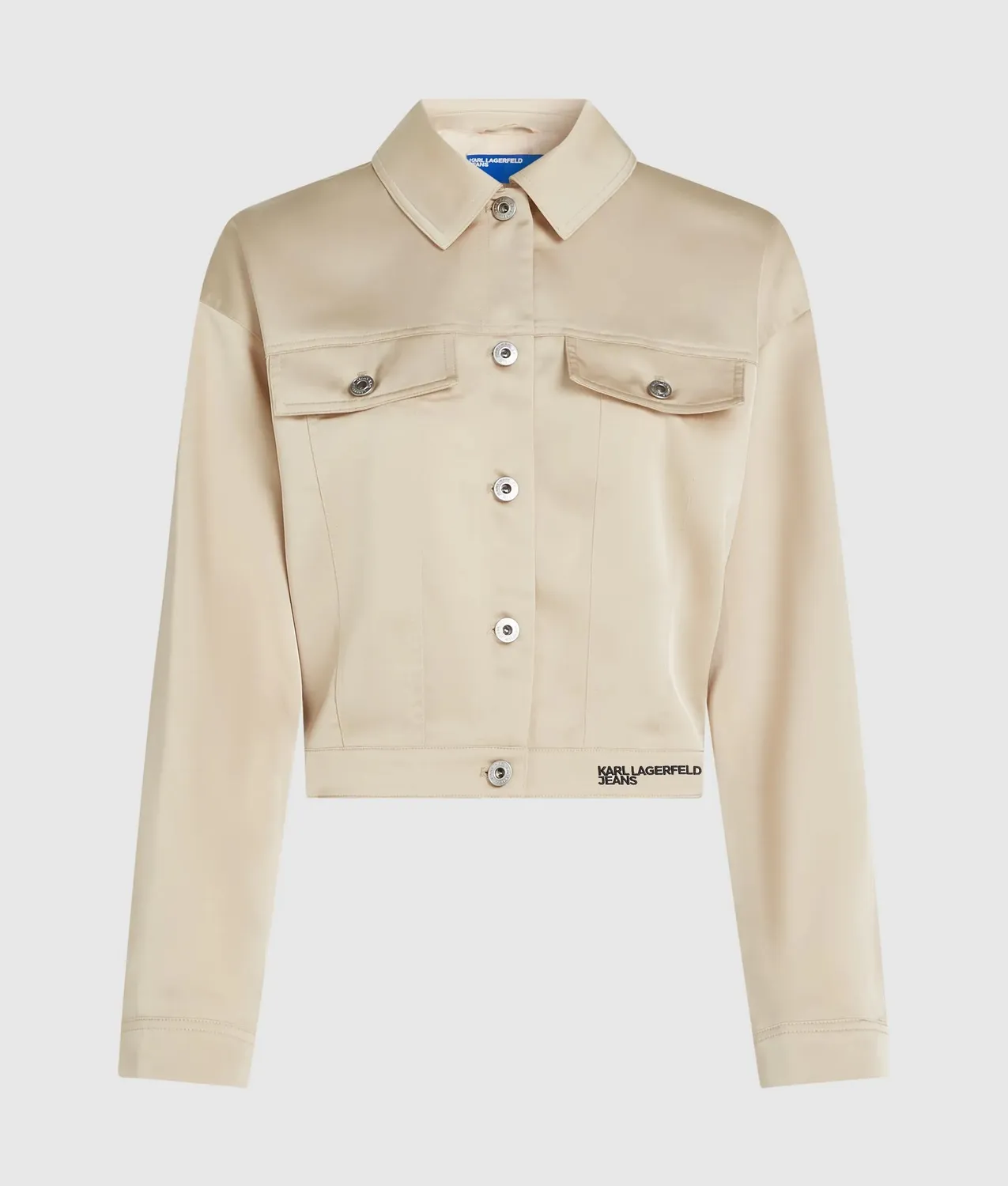Karl Lagerfeld KL Jeans Satin-Jacke Cut-Out Hardware