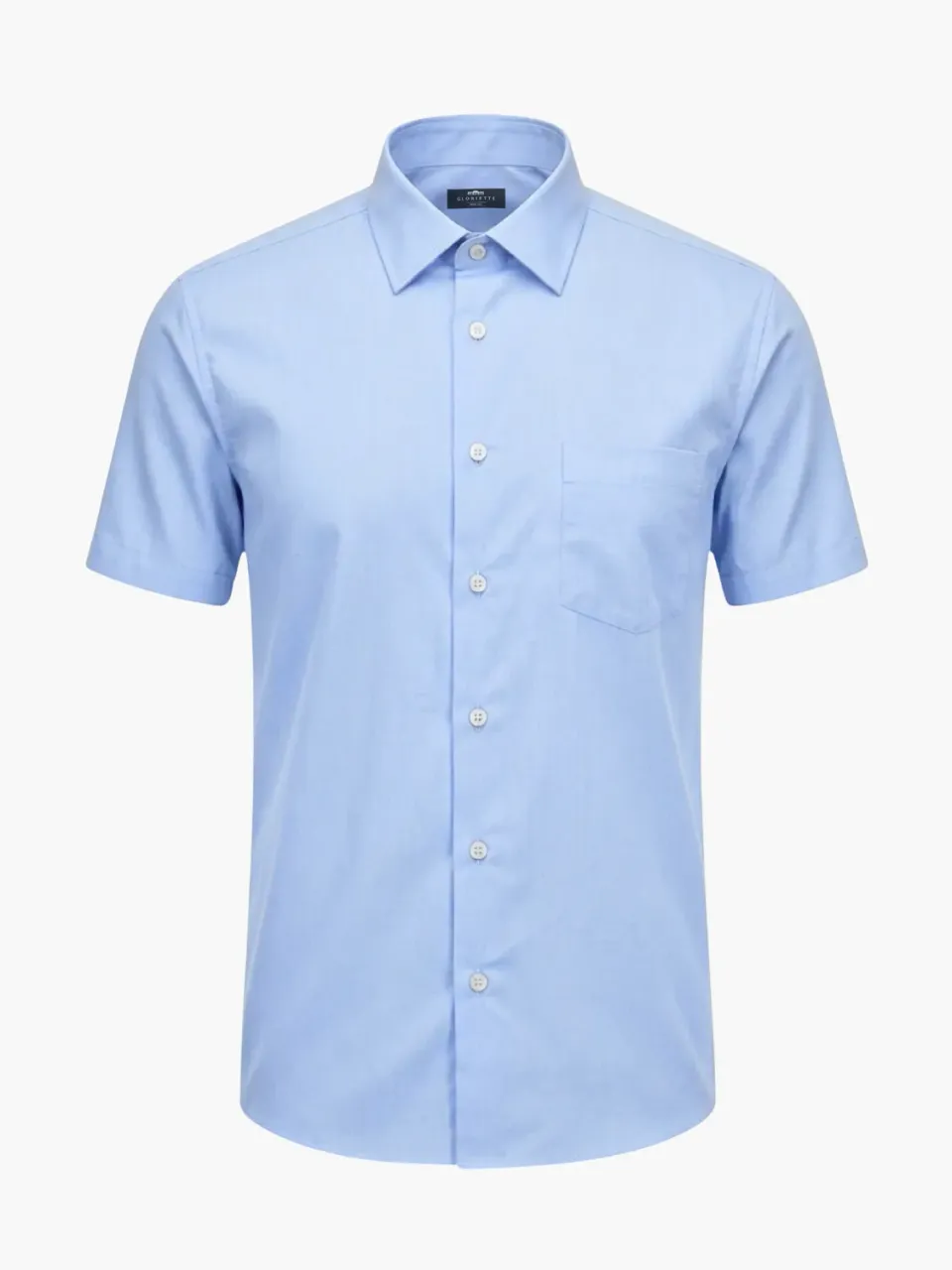Gloriette Kurzarmhemd Windsor Hellblau Fashion Fit Baumwolle