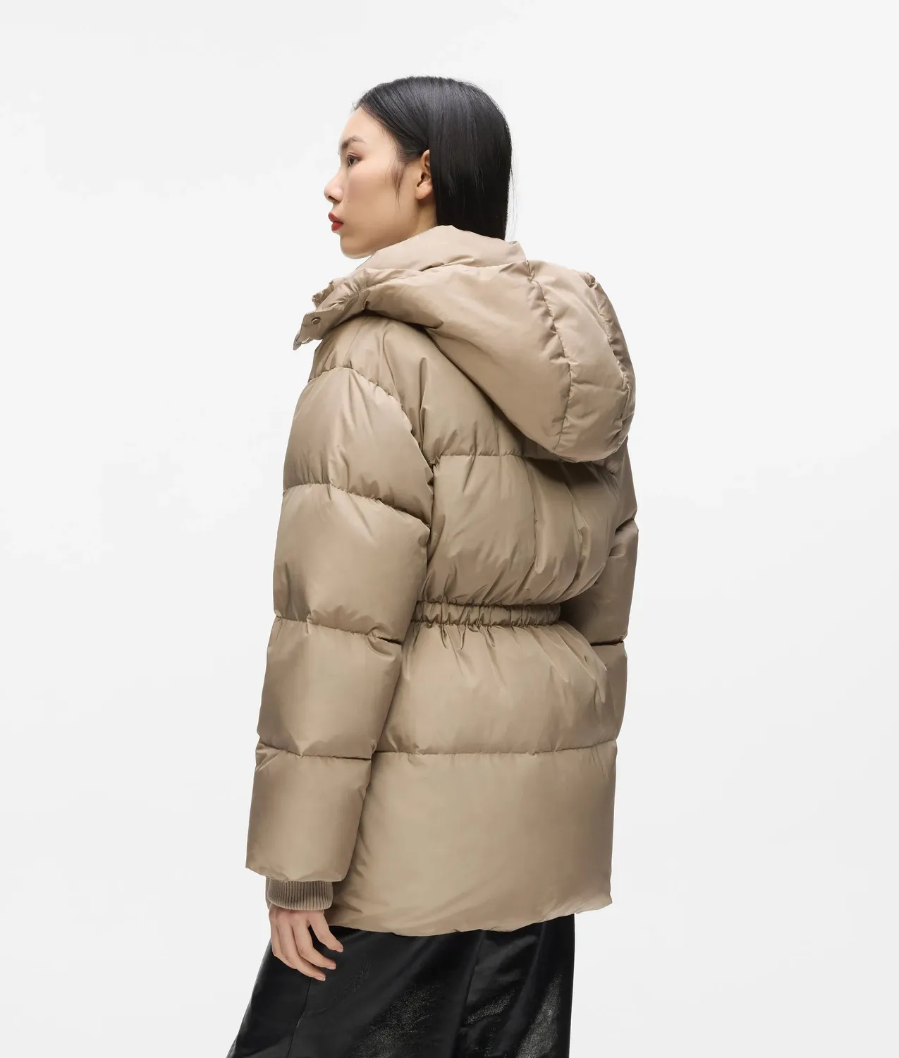 Karl Lagerfeld Cinched Midi Puffer-Steppmantel XS-XL