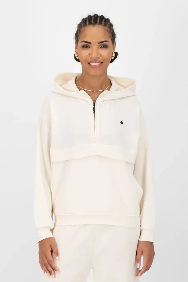 Alife & Kickin MajviAK T Hoodie Beige oversize supersoft