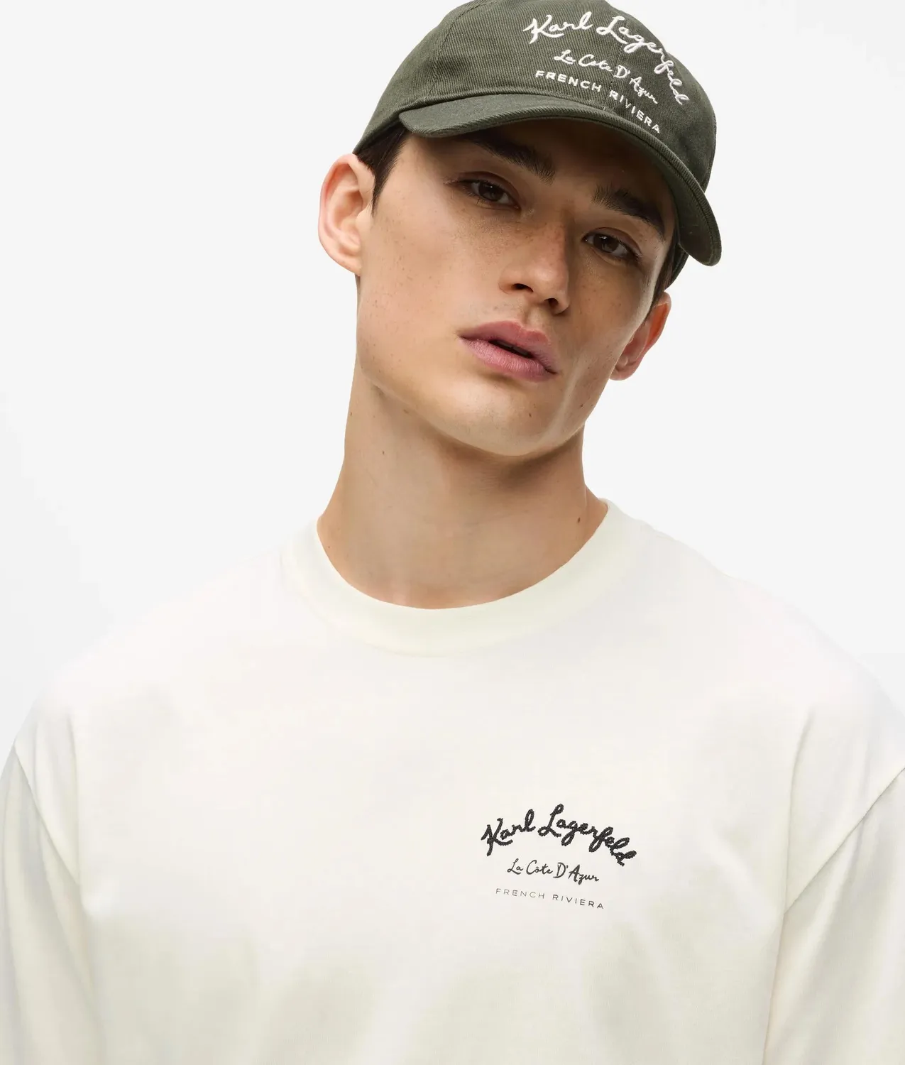 Karl Lagerfeld Côte D'Azur T-Shirt Bio-Baumwolle