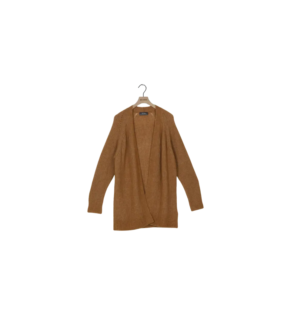 Mos Mosh MMThora Long Cardigan Alpakamix XS Grau