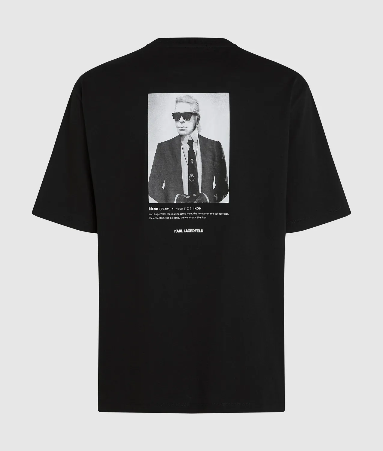 Karl Lagerfeld Portrait T-Shirt Unisex Baumwolle