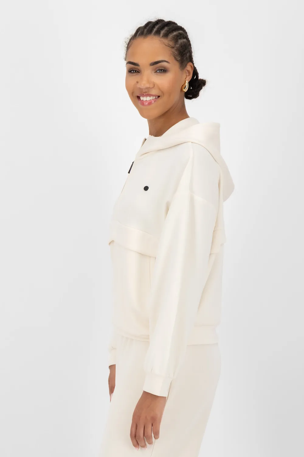 Alife & Kickin MajviAK T Hoodie Beige oversize supersoft