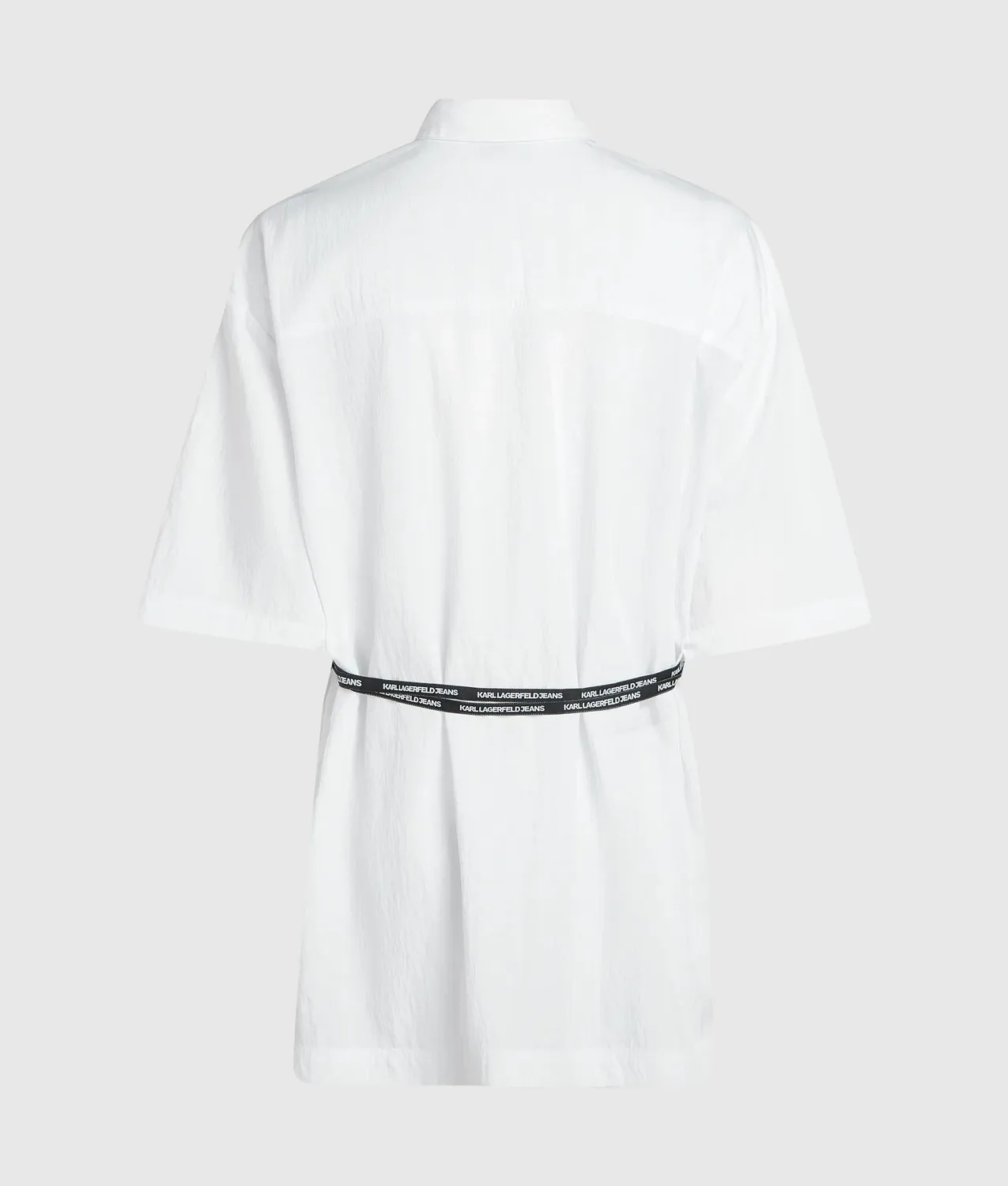 Karl Lagerfeld KL Jeans Tie Waist Kurzarm-Hemd Damen