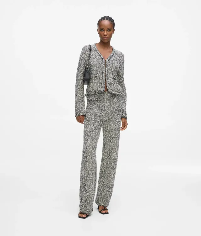 Karl Lagerfeld Bouclé Strickhose Anzughose Damen