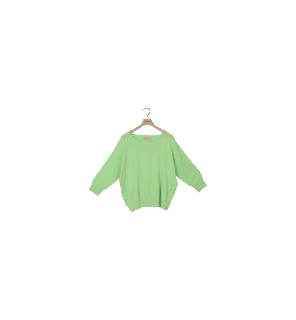 Mos Mosh ReLoved MMPitch 3/4 Strickpullover Forest Green L Viskose