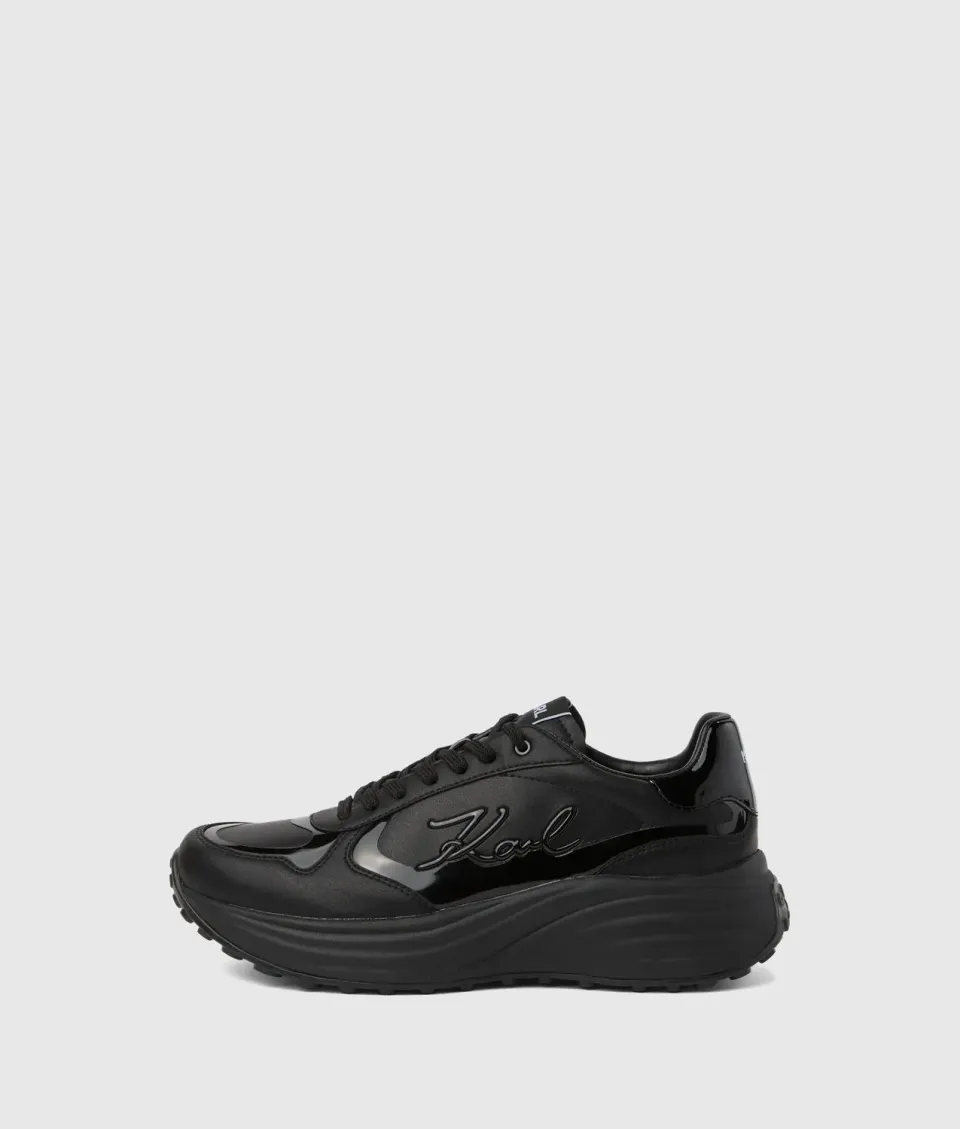 Karl Lagerfeld Krista Signia Sneaker Leder transluzente Sohle