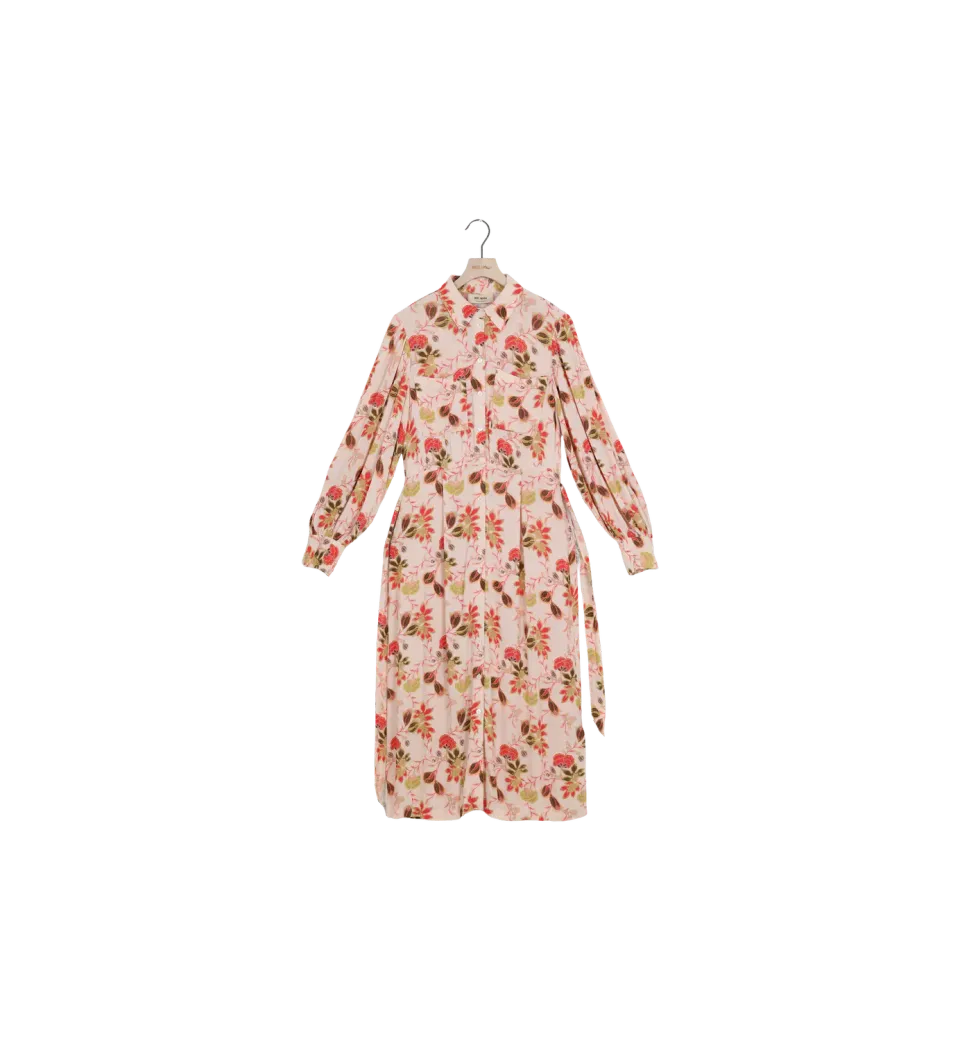 Mos Mosh MMEmmerson Fleur Kleid Silver Pink S