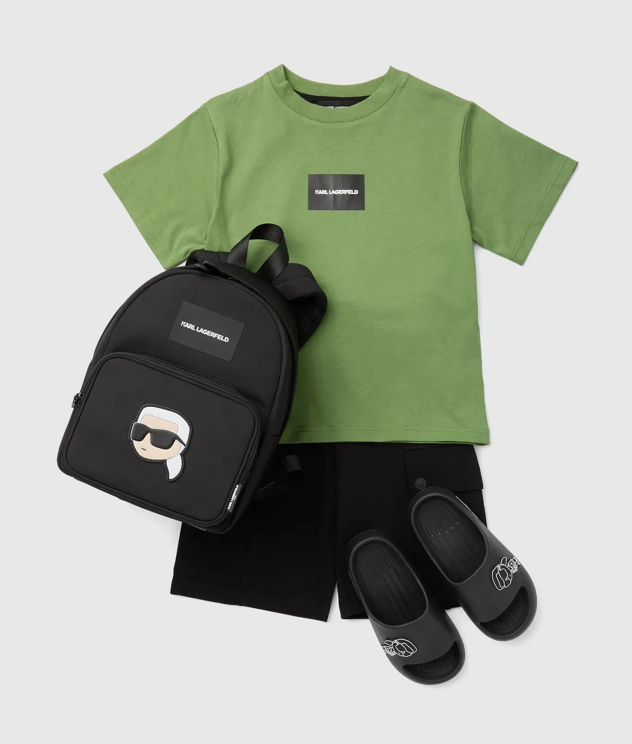 Karl Lagerfeld Boys Karl Letters T-Shirt Kinder Baumwolle