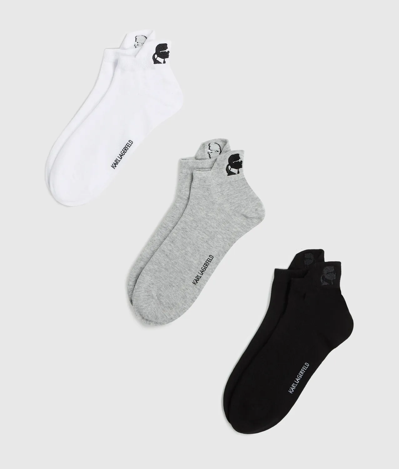 Karl Lagerfeld Kameo Socken kurz 3er-Pack Baumwolle