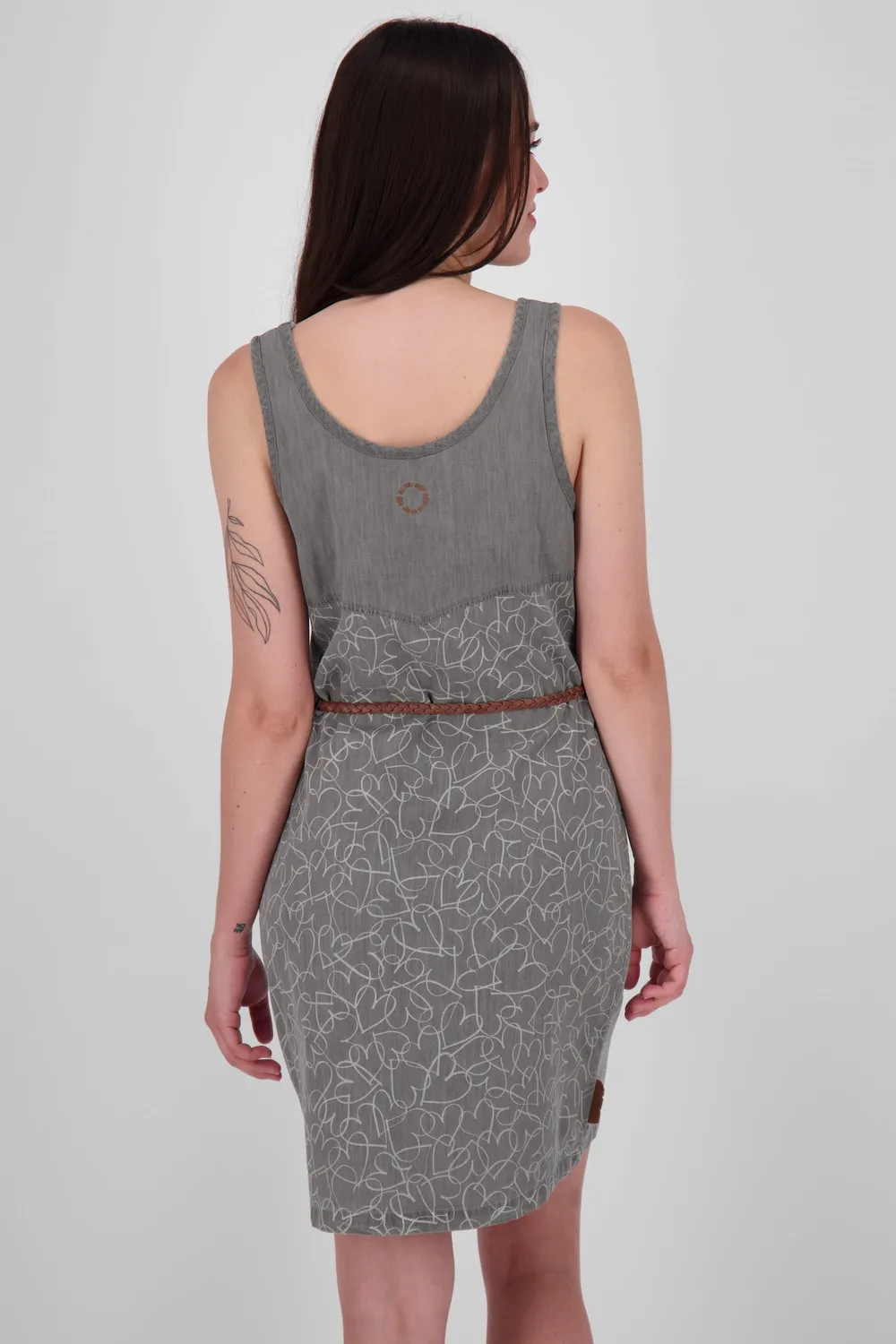 Alife & Kickin DoiaAK B Kleid grau Denim-Optik