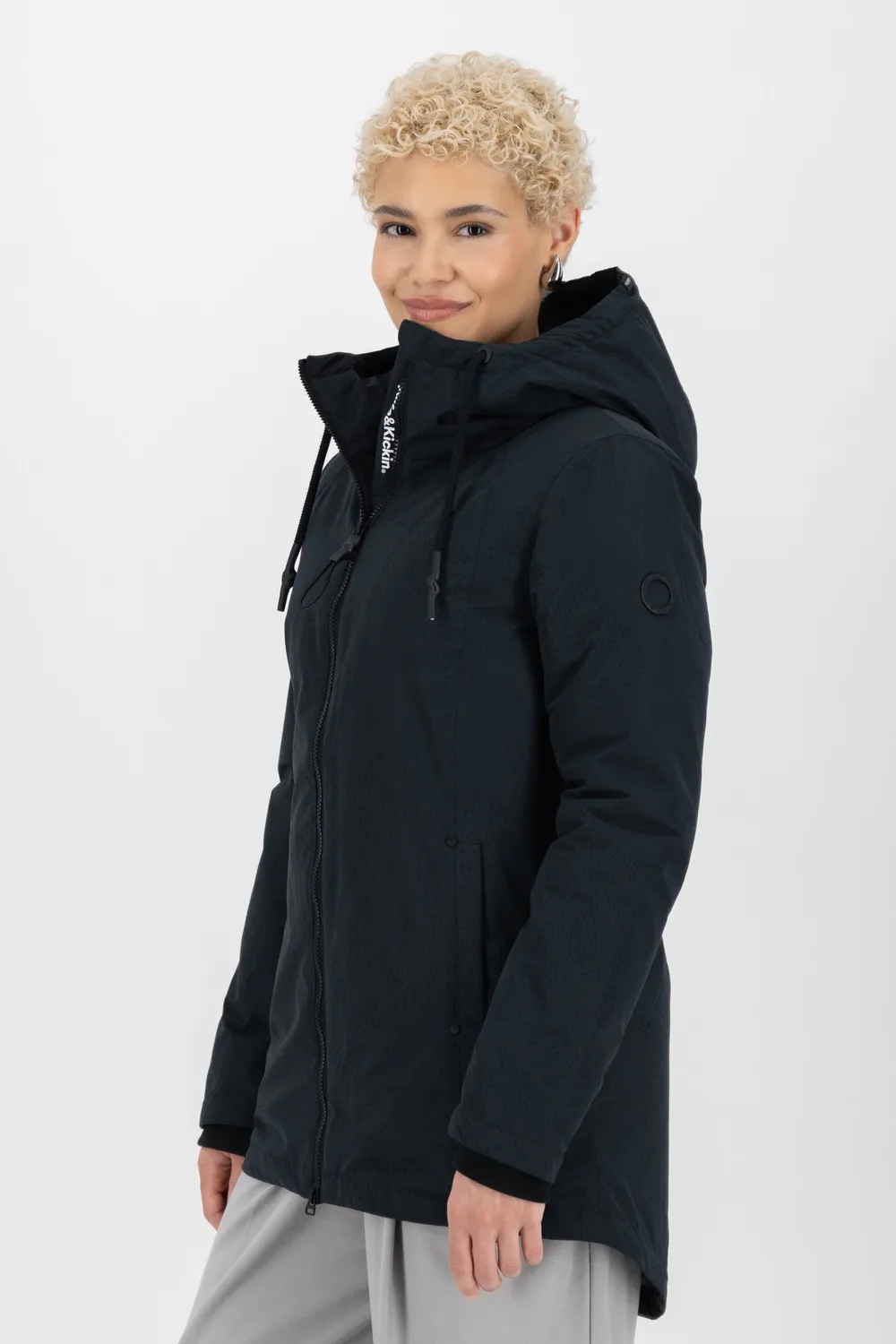 Alife & Kickin LilouAK B Winterjacke Schwarz Teddyfutter