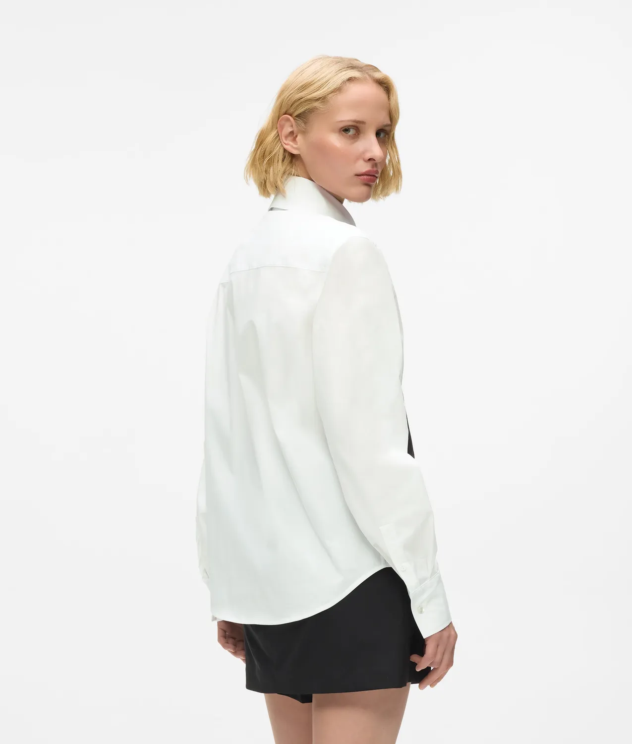 Karl Lagerfeld Poplin Bluse Hemd Stretch Größe 6