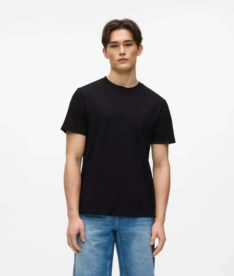 Karl Lagerfeld Monogram T-Shirt Leinenmix