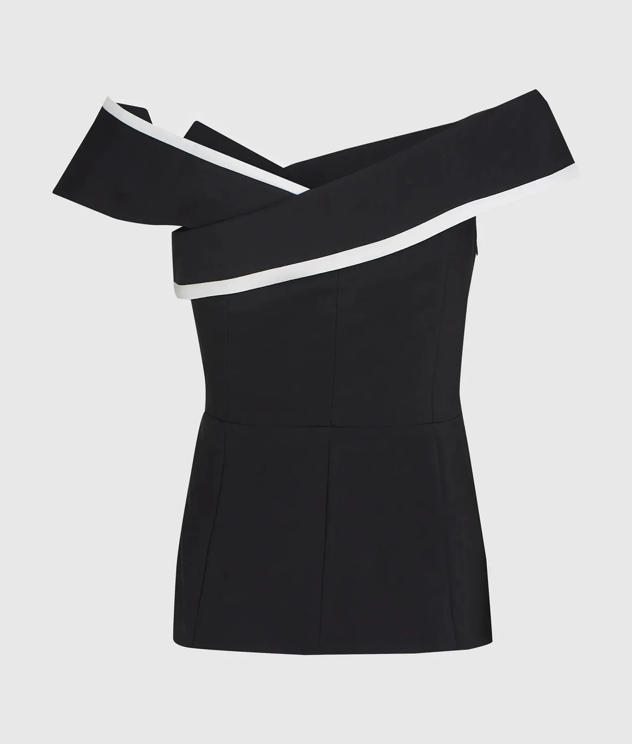 Karl Lagerfeld Tailored Off-Shoulder Top Paspel
