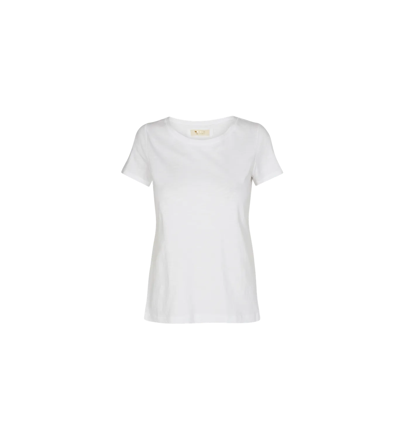 Mos Mosh MMArden Organic O-Neck Tee T-Shirt Weiß