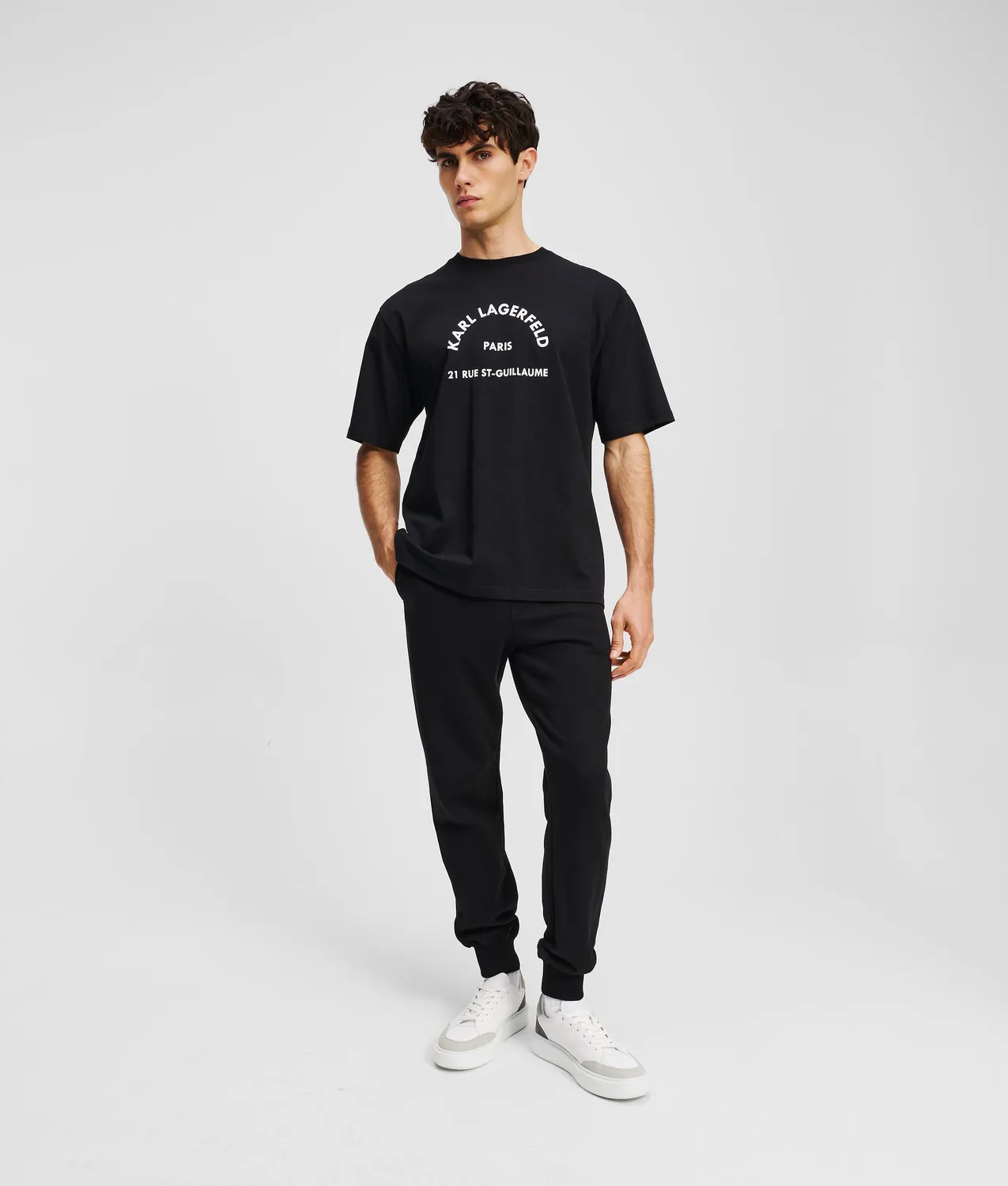 Karl Lagerfeld Kameo Sweatpants Baumwolle schwarz