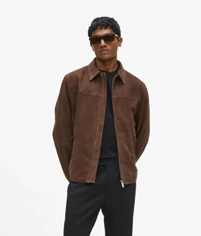 Karl Lagerfeld Exclusive Wildlederjacke Reiverschluss