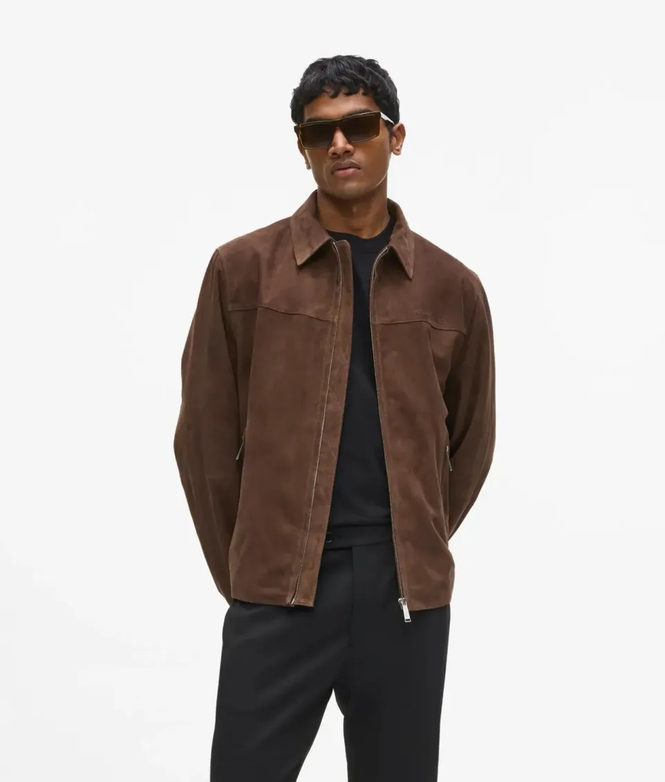 Karl Lagerfeld Exclusive Wildlederjacke Reiverschluss