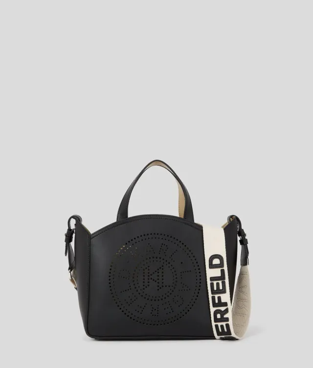 Karl Lagerfeld K/Circle Tote klein Leder gelocht