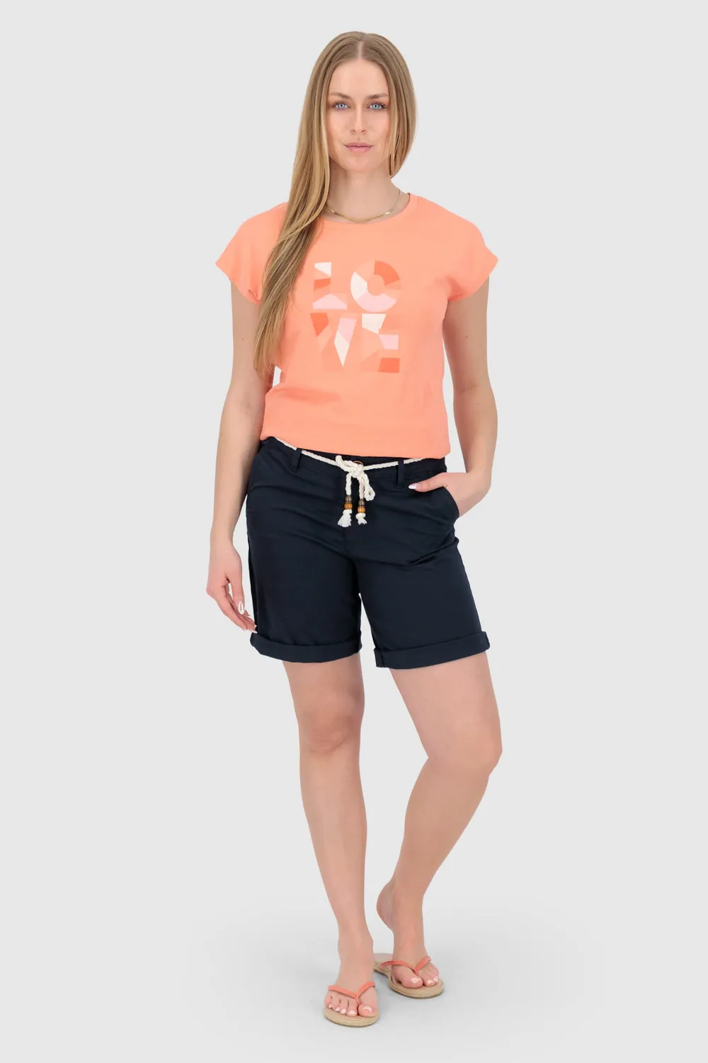 Alife & Kickin AyanaAK A Shorts Dunkelblau Damen lang