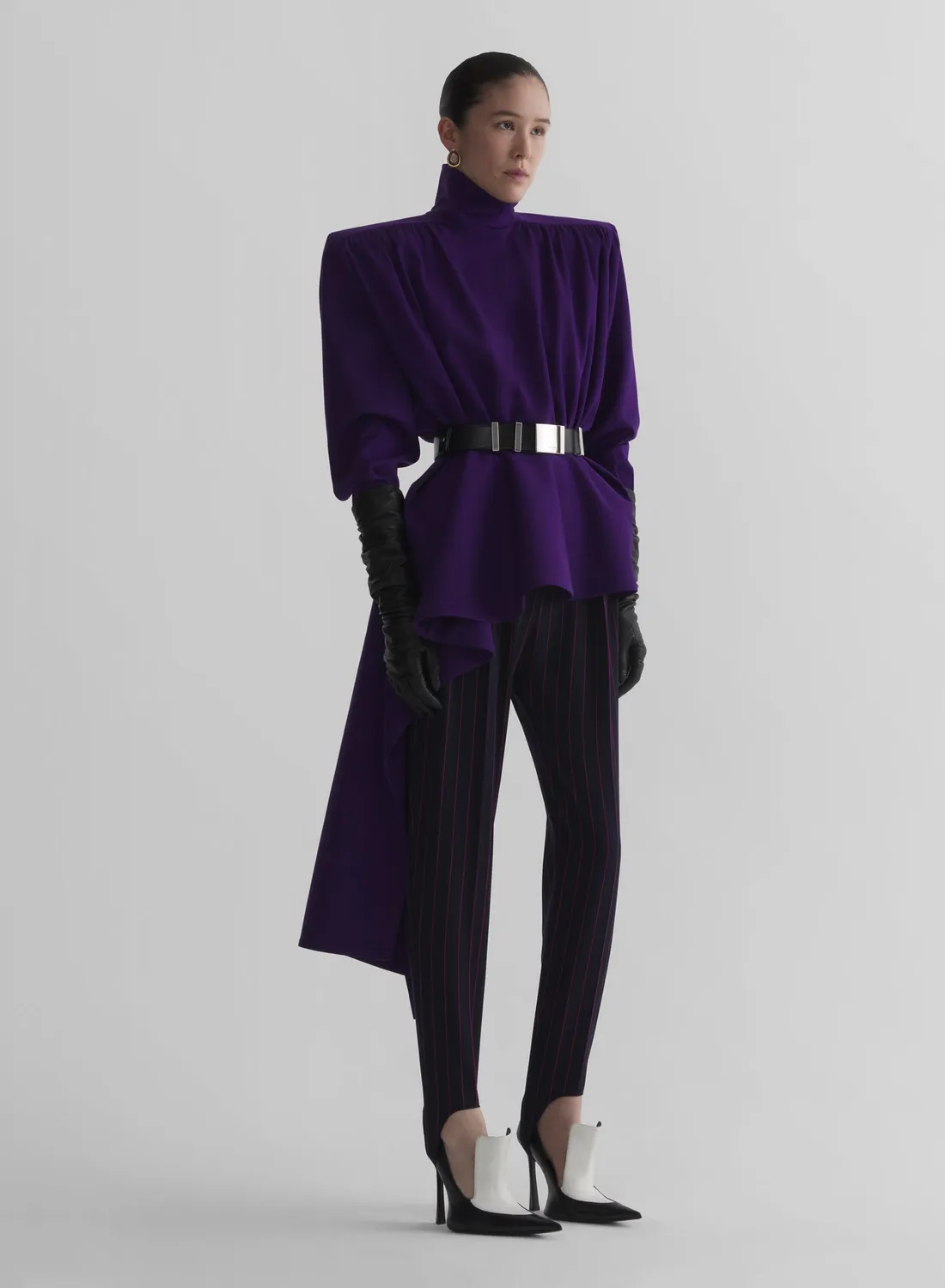 Mugler Pinstripe Carrot Pants Hose Nadelstreifen