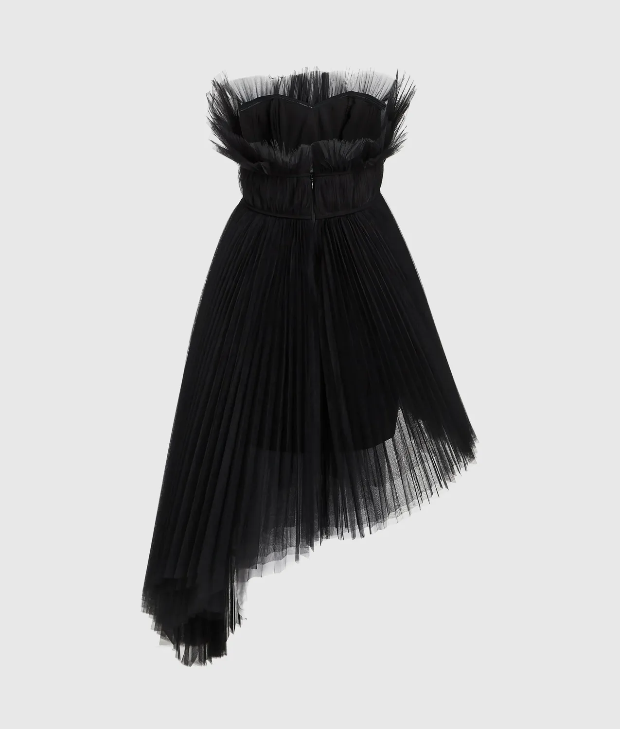 Karl Lagerfeld Tüllkleid asymmetrisch trägerlos