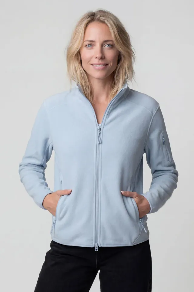 Alife & Kickin SagaAK F Fleece Sweatjacke Damen Blau