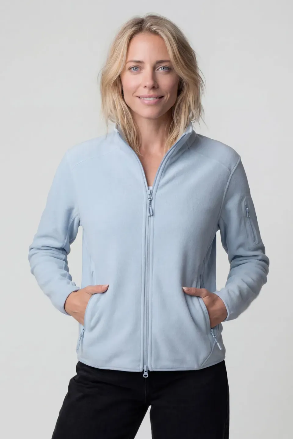 Alife & Kickin SagaAK F Fleece Sweatjacke Damen Blau