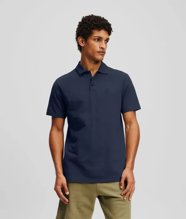 Karl Lagerfeld Ikon Kameo Poloshirt mit Stickerei