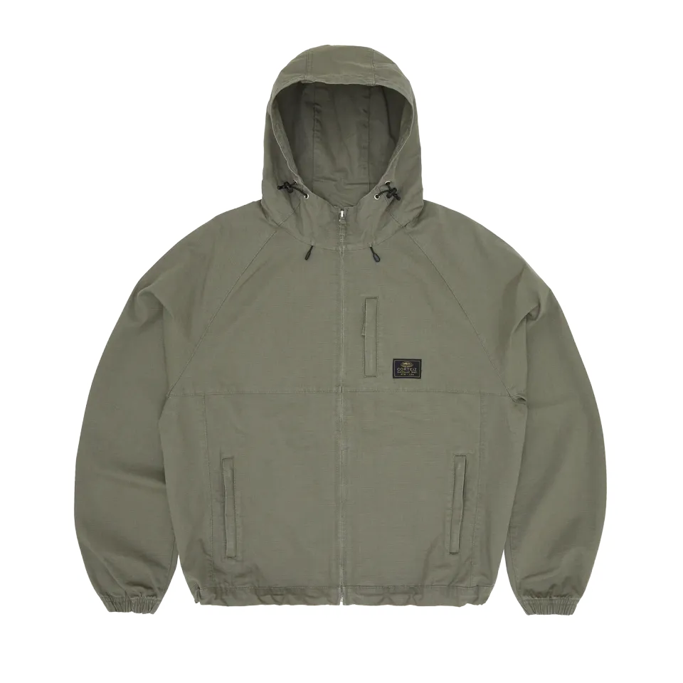 Corteiz Guerillaz Ripstop Jacket Jacke Olive Baumwolle