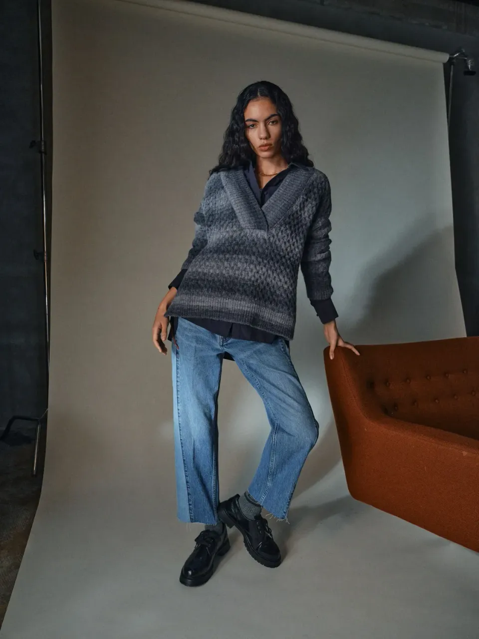 Mos Mosh MMHMild Wave Pullover Foxtrot Streifen