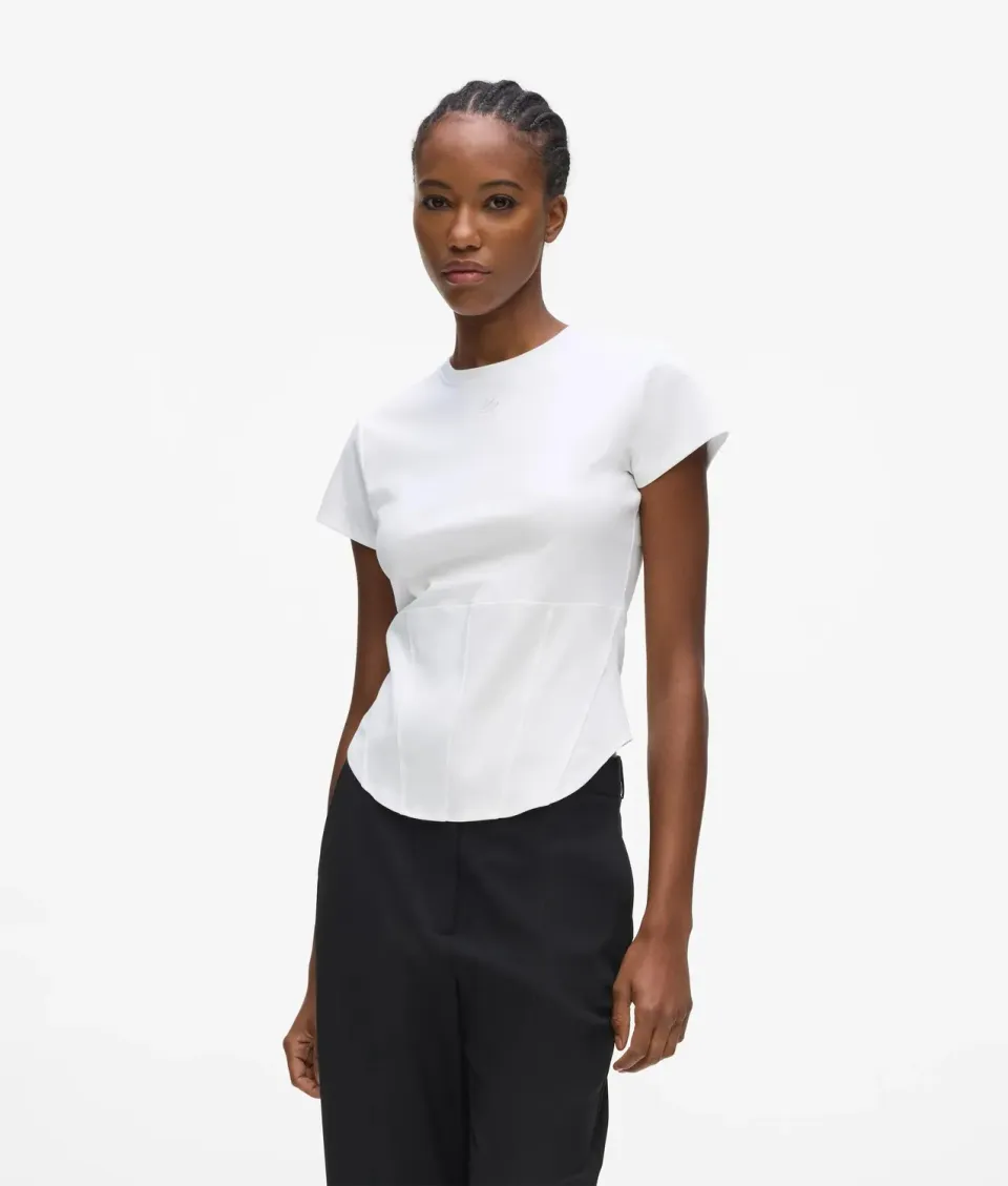 Karl Lagerfeld Corset T-Shirt Damen tailliert