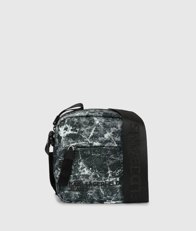 Karl Lagerfeld KL Jeans Nylon Graffiti Umhängetasche One Size