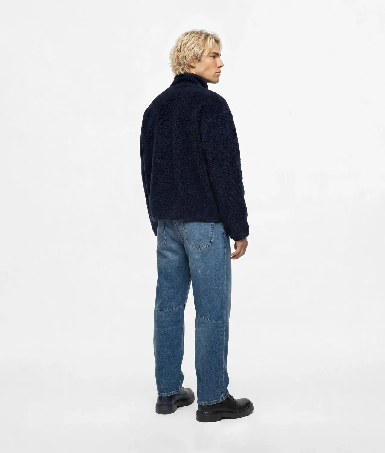 Karl Lagerfeld KL Jeans Barrel-Leg Jeans Vintage Wash Denim