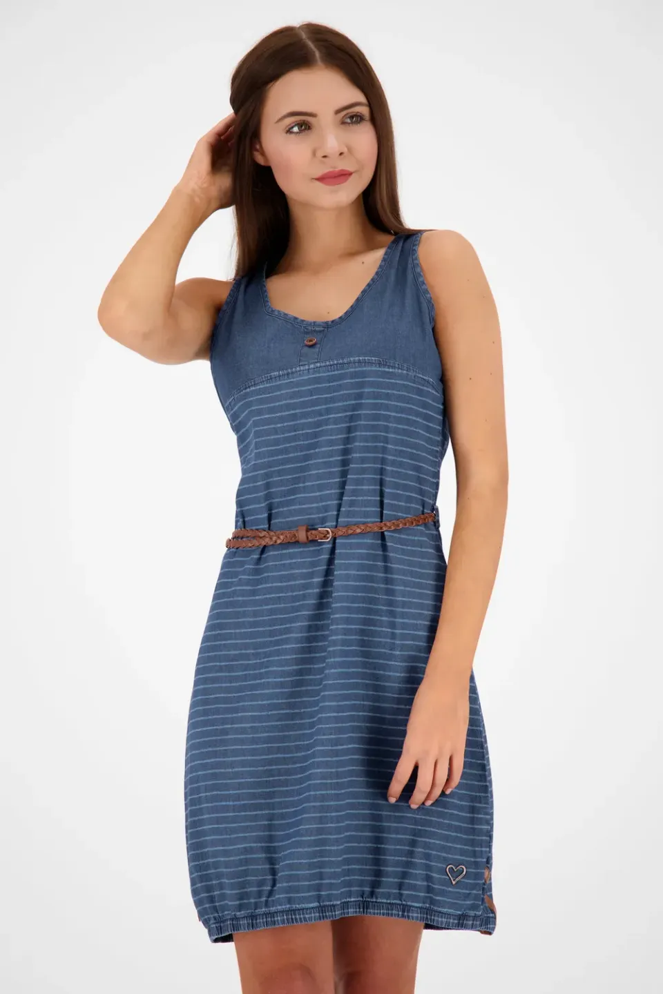 Alife & Kickin DojaAK DNM B Top Dress Dunkelblau Denim
