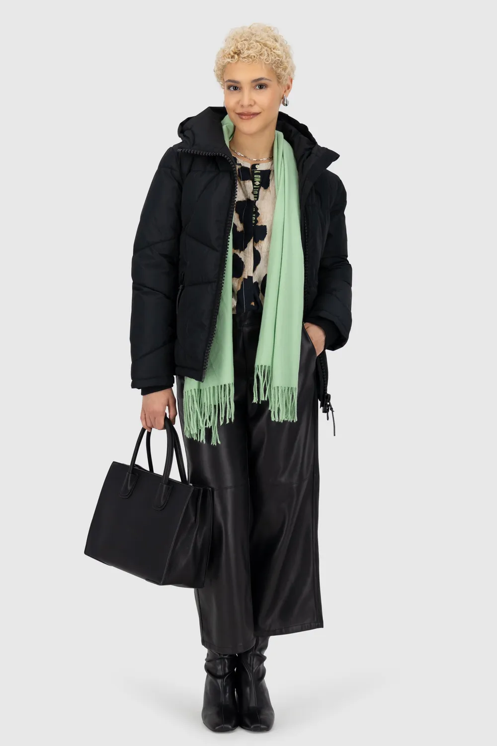 Alife & Kickin KasandraAK A Winterjacke Schwarz Stepp