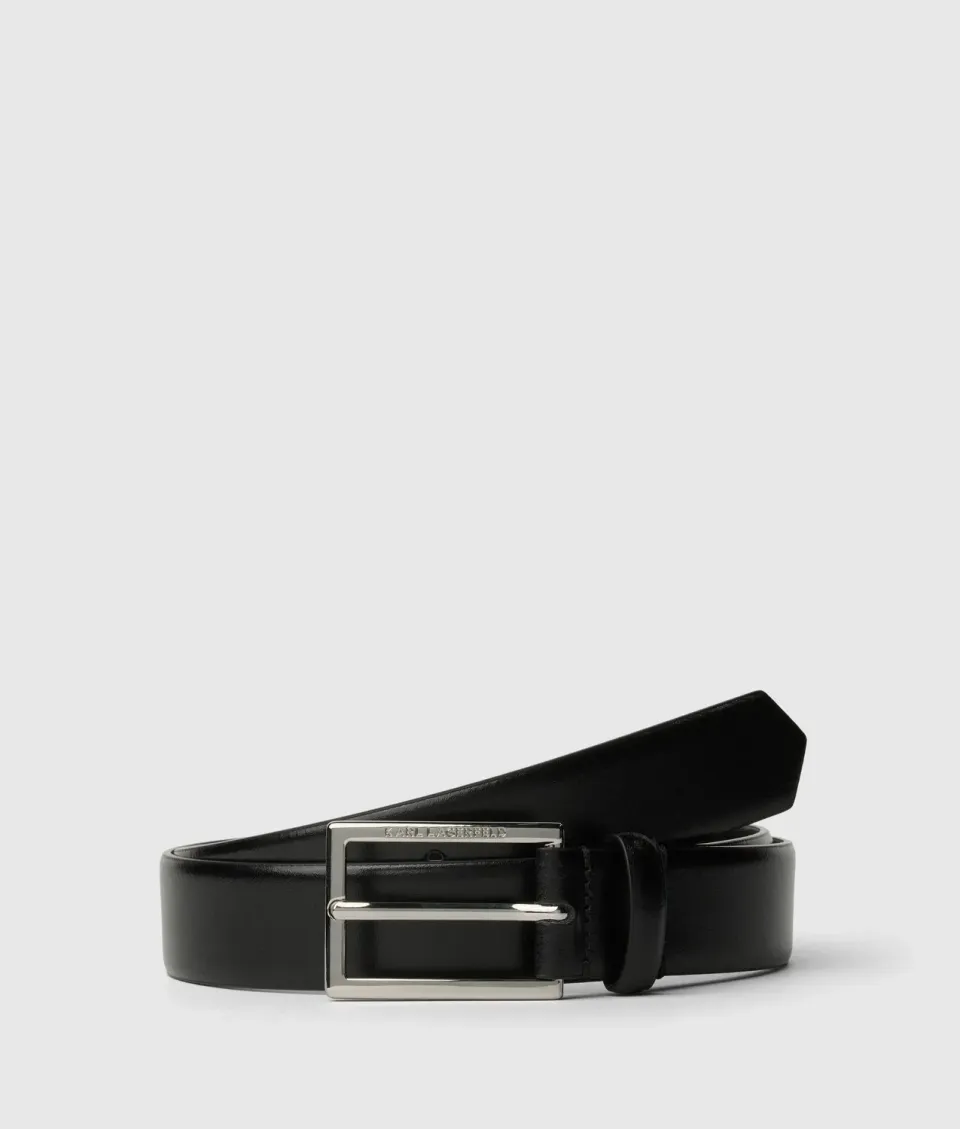 Karl Lagerfeld Classic Ledergürtel Damen graviert