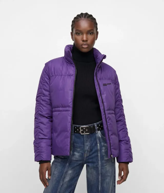 Karl Lagerfeld KL Jeans Ruched-Sleeve Steppjacke XS-XL