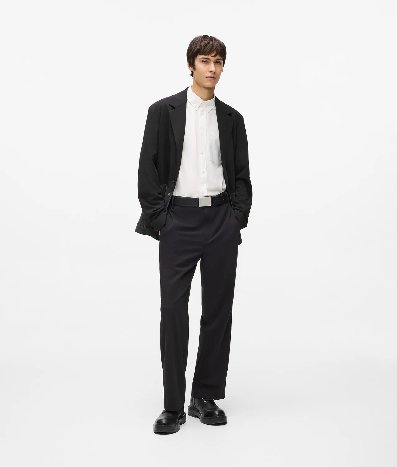 Karl Lagerfeld KL Jeans Denim Panel Blazer doppelreihig