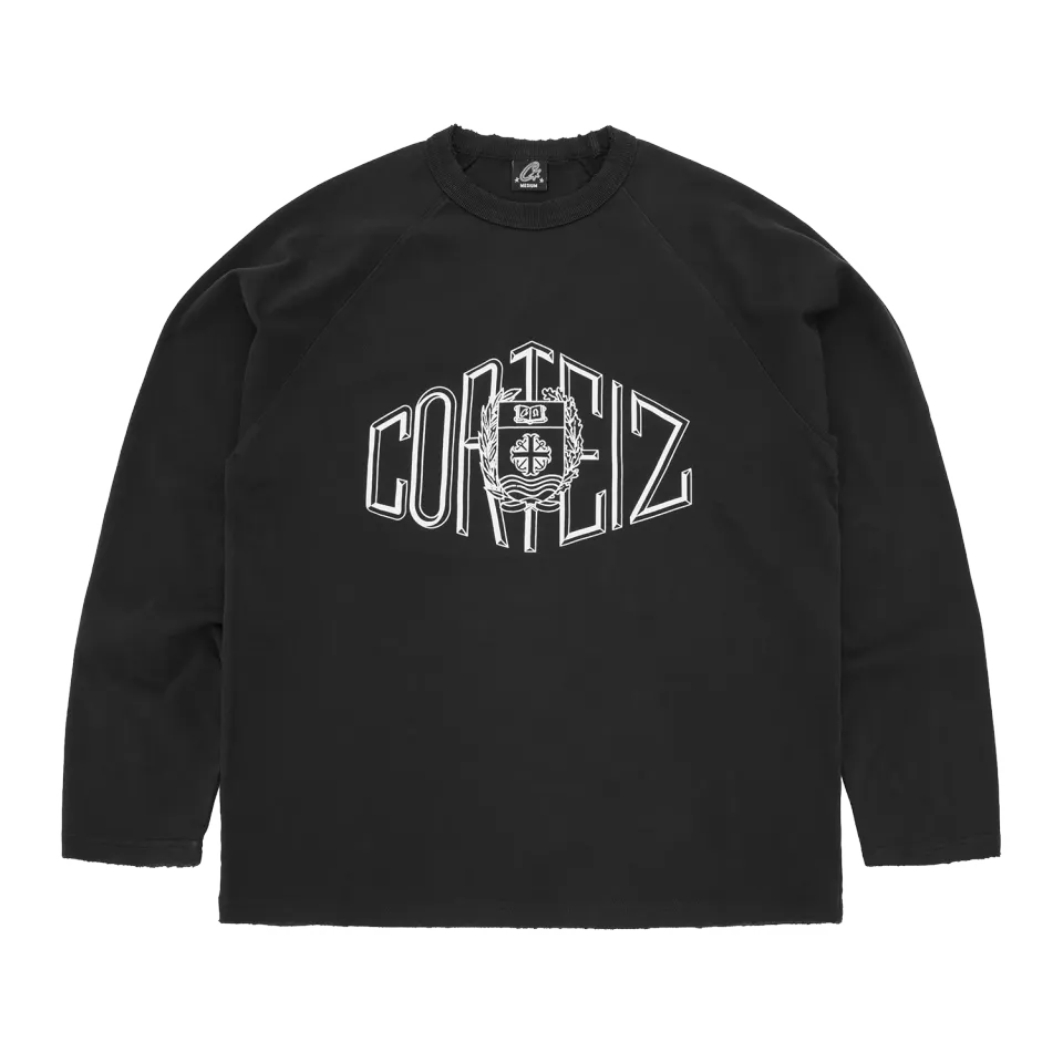 Corteiz Sophomore Raglan LS Longsleeve Schwarz