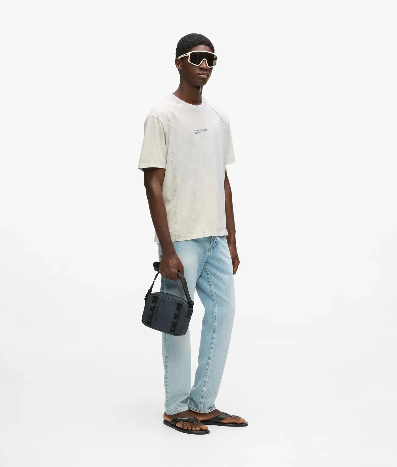 Karl Lagerfeld KL Jeans Washed Relaxed T-Shirt Baumwolle