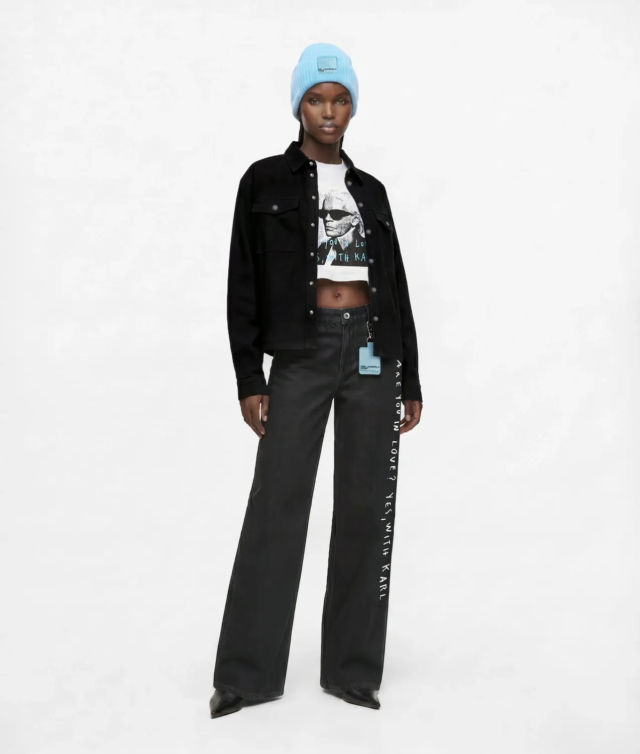 Karl Lagerfeld KLJ Pietro Terzini Jeans Wide-Leg Print