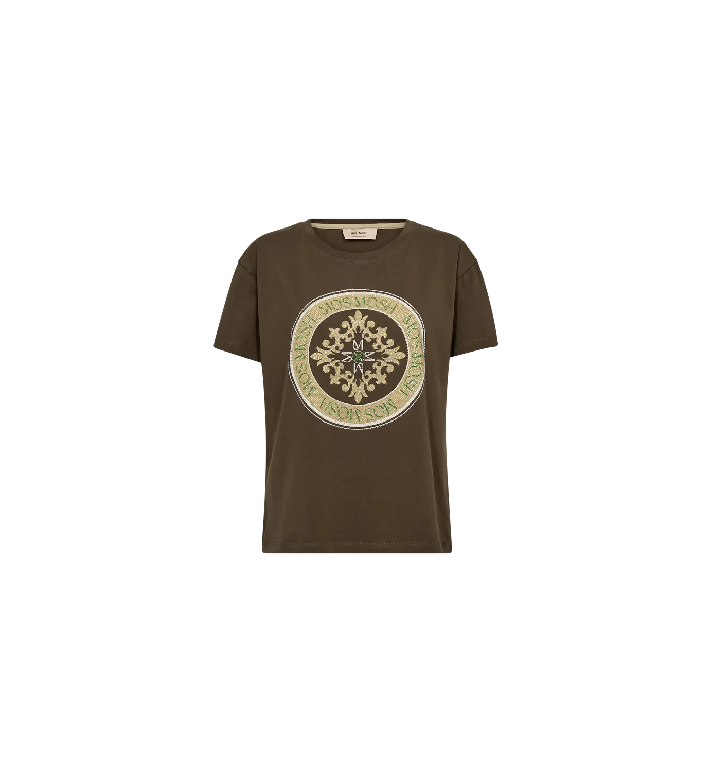 Mos Mosh MMJudd O-Neck T-Shirt Delicioso Print Bio-Baumwolle
