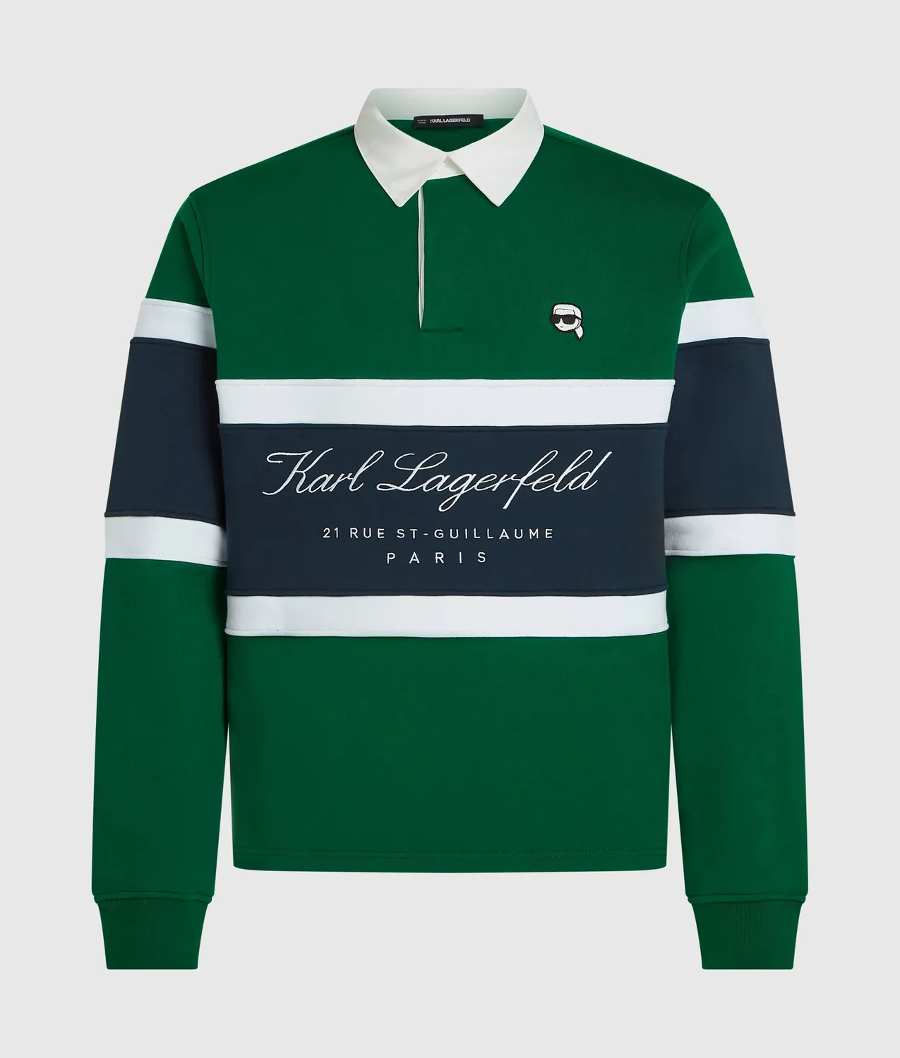 Karl Lagerfeld Ikon Polo Sweatshirt Baumwolle gerader Schnitt