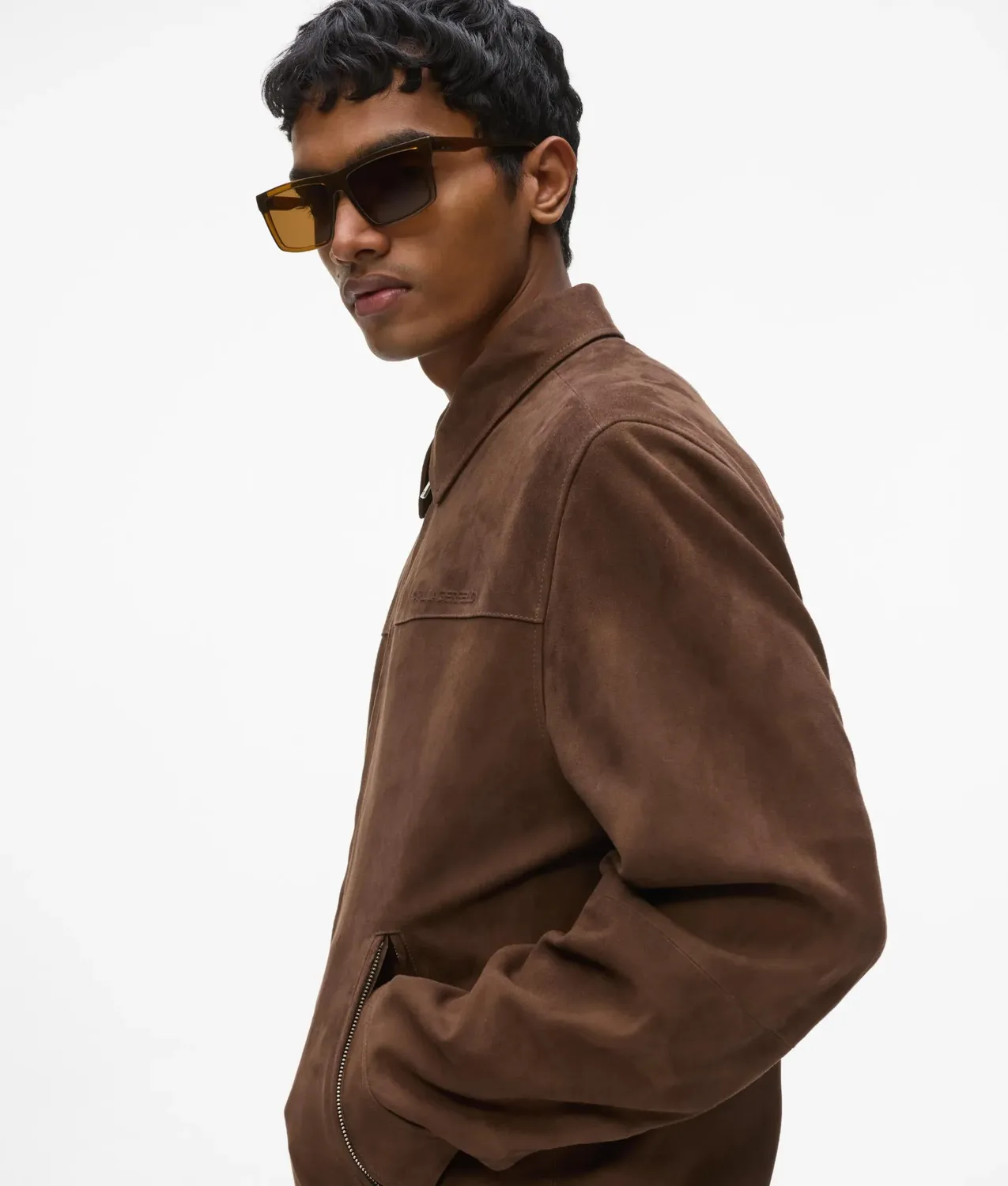 Karl Lagerfeld Exclusive Wildlederjacke Reiverschluss