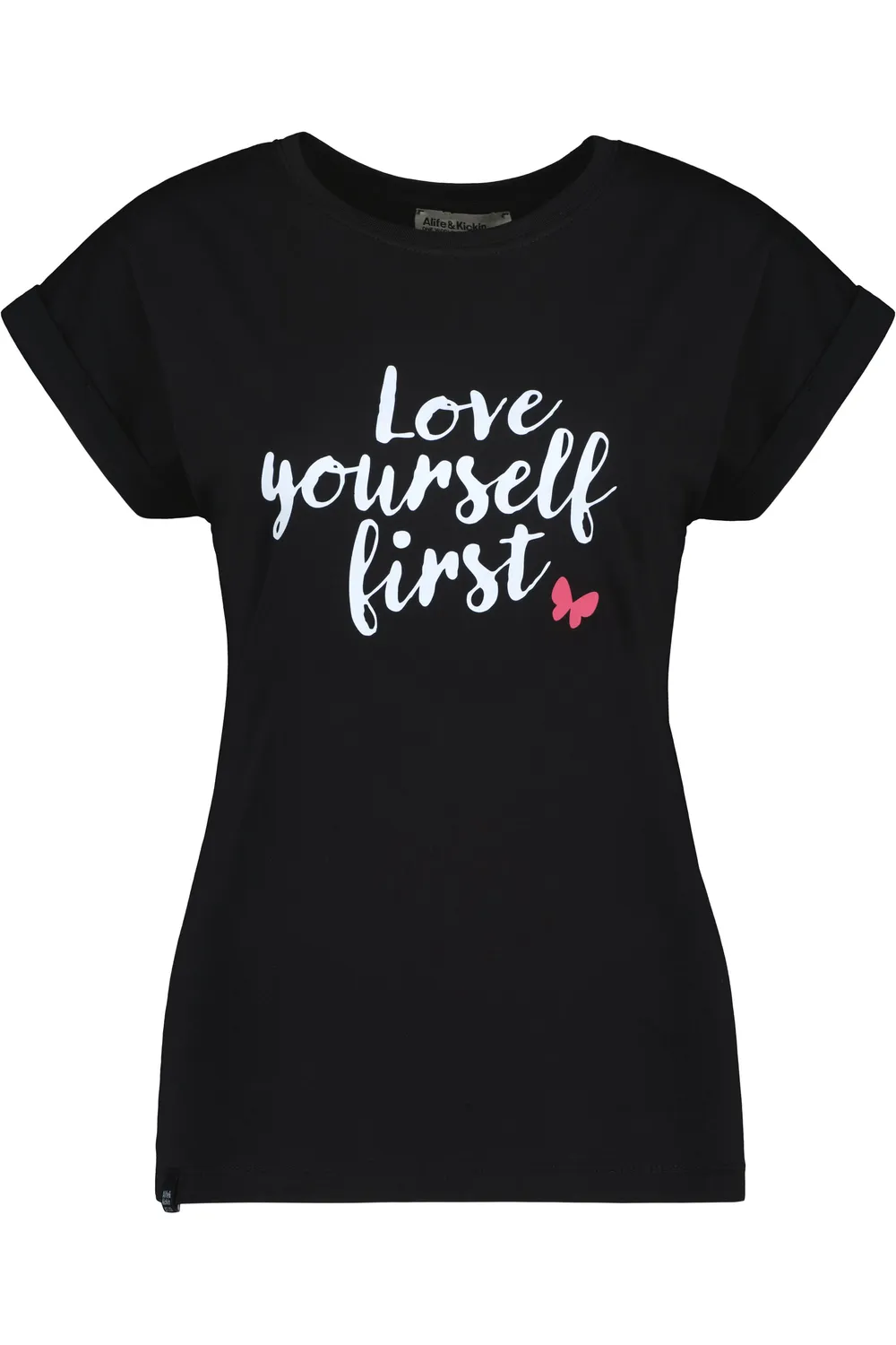 Alife & Kickin EnidAK P T-Shirt Schwarz Love Yourself