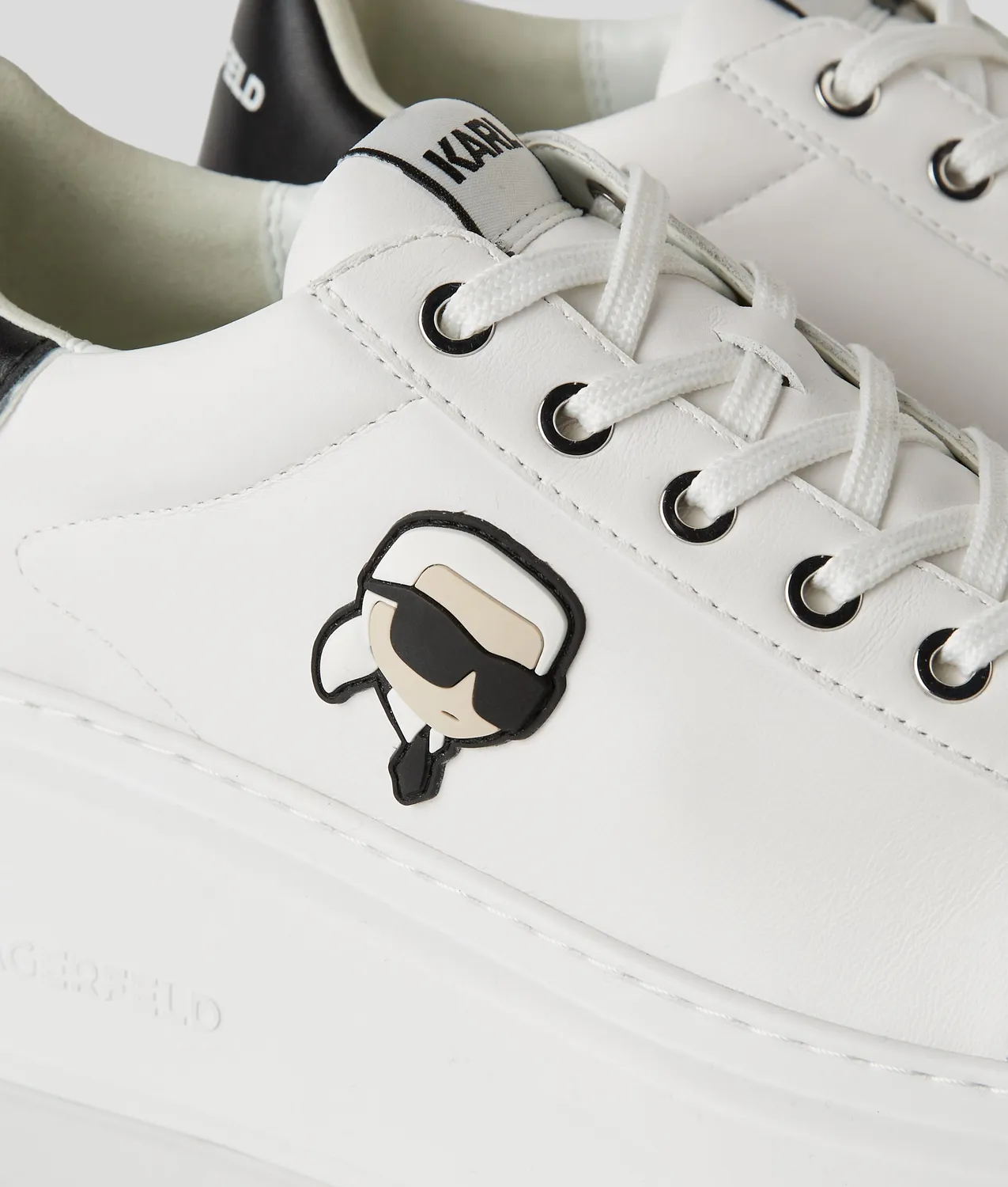 Karl Lagerfeld Ikon NFT Kapri Sneaker Schnürer weiß